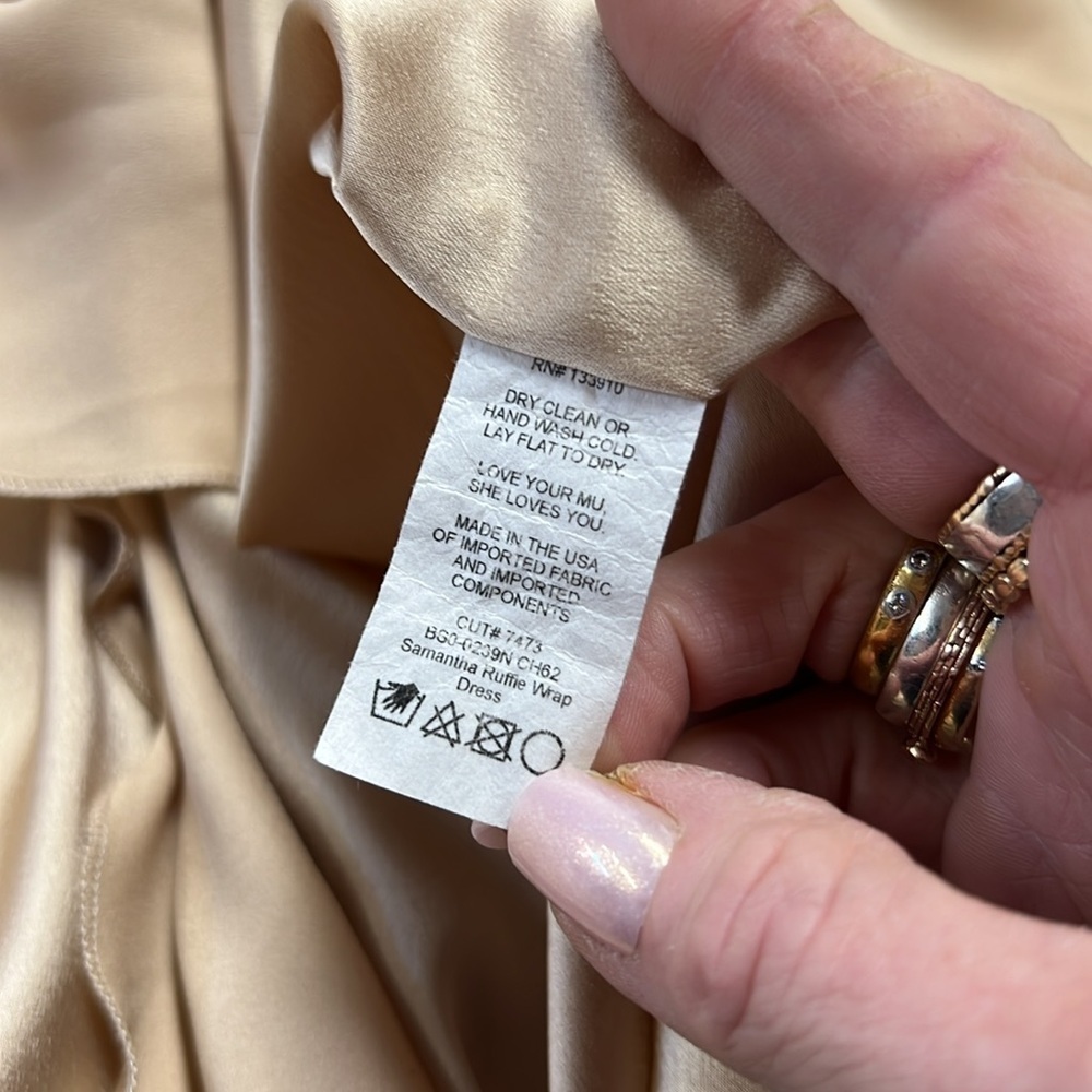 SMYMM | Show Me your MuMu Samantha Ruffle Wrap Dress Size M - Picture 11 of 14